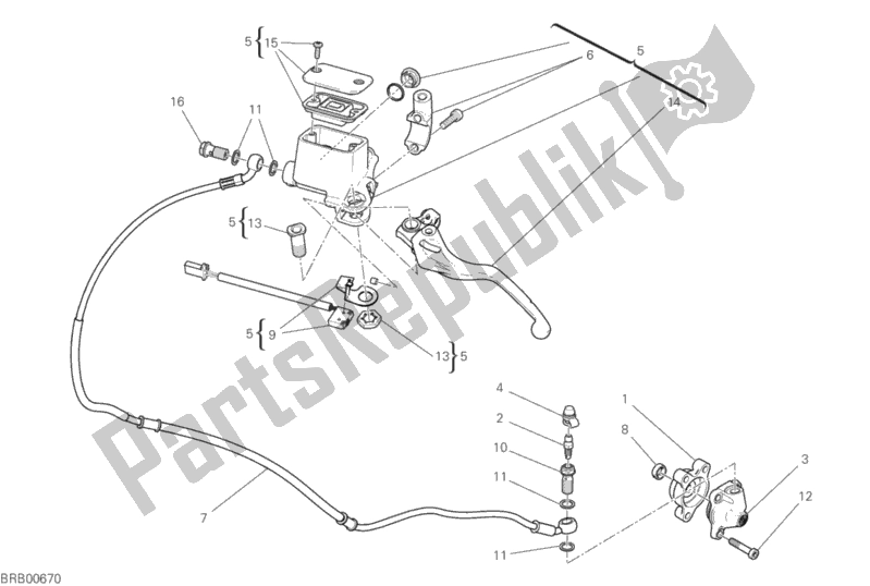 Todas as partes de Controle De Embreagem do Ducati Scrambler Icon USA 803 2019